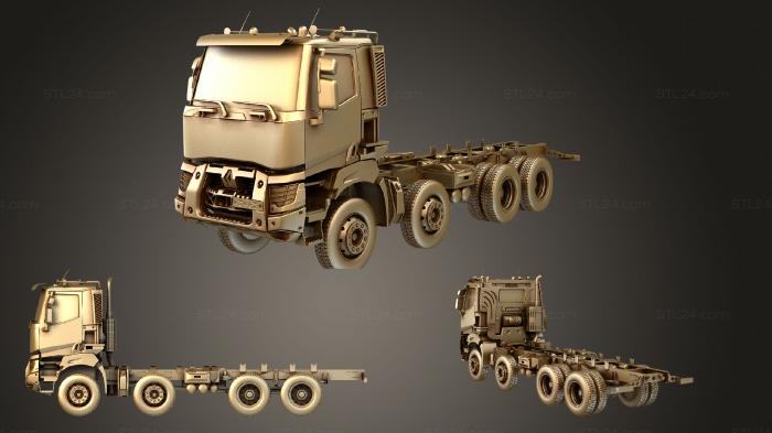 Vehicles (Renault K 430 Chassis Truck 4axis 2013, CARS_3256) 3D models for cnc