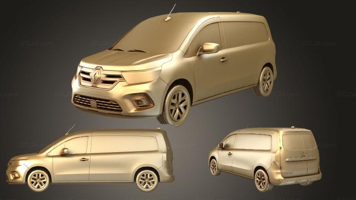 Автомобили и транспорт (Renault kangoo ev фургон 2022, CARS_3287) 3D модель для ЧПУ станка