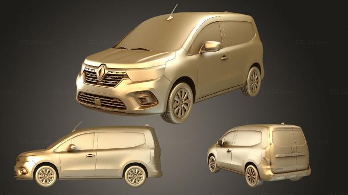 Автомобили и транспорт (Фургон renault kangoo l1 2021, CARS_3290) 3D модель для ЧПУ станка