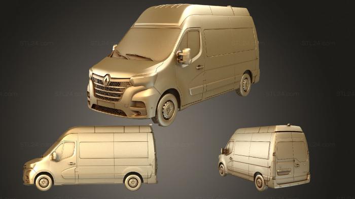 Автомобили и транспорт (Микроавтобус Renault Master L2H3 2020, CARS_3306) 3D модель для ЧПУ станка