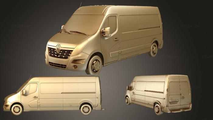 Vehicles (renault master l3h2 van 2017, CARS_3308) 3D models for cnc