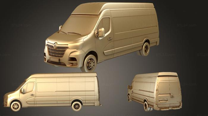 Автомобили и транспорт (Renault Master L4H3 2020, CARS_3313) 3D модель для ЧПУ станка