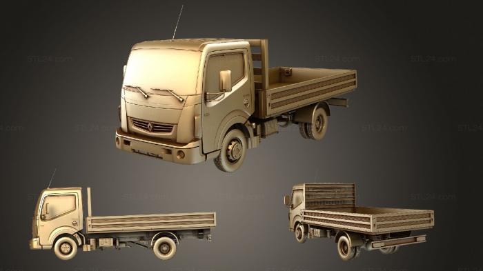 Автомобили и транспорт (Самосвал Renault Maxity, CARS_3316) 3D модель для ЧПУ станка