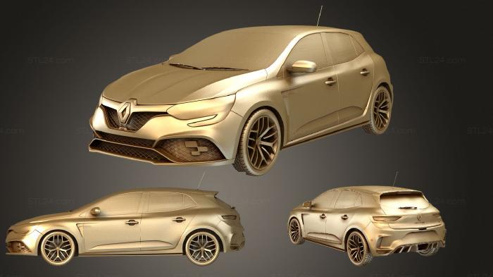 Автомобили и транспорт (Renault Megane (Mk4) хэтчбек RS Trophy 300 2018, CARS_3318) 3D модель для ЧПУ станка