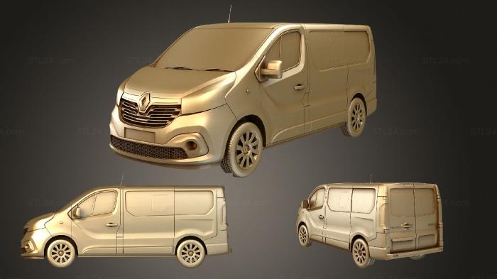 Автомобили и транспорт (Renault Trafic Combi, CARS_3321) 3D модель для ЧПУ станка