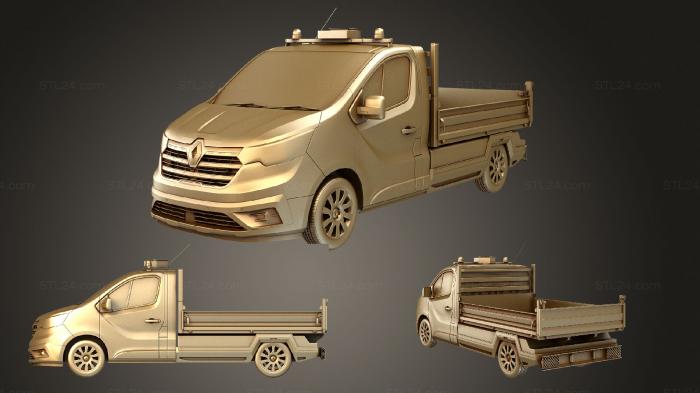 Автомобили и транспорт (Самосвал Renault Trafic 2021, CARS_3326) 3D модель для ЧПУ станка