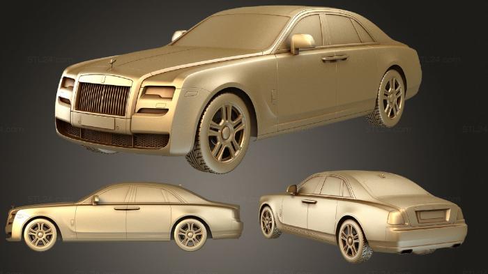 Автомобили и транспорт (Комплект Rolls Royce Ghost Series II 2015, CARS_3349) 3D модель для ЧПУ станка
