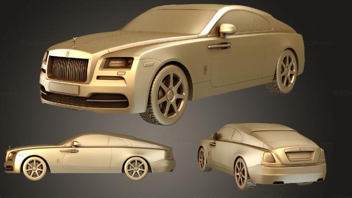 Автомобили и транспорт (Комплект Rolls Royce Wraith 2014, CARS_3352) 3D модель для ЧПУ станка