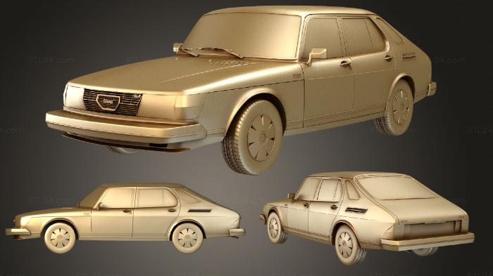 Автомобили и транспорт (Saab 900 combi GLE 1979, CARS_3386) 3D модель для ЧПУ станка