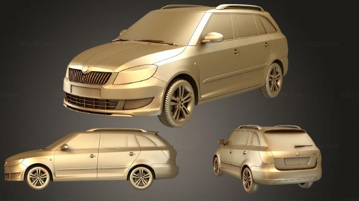 Автомобили и транспорт (Skoda Fabia Combi 2011, CARS_3428) 3D модель для ЧПУ станка