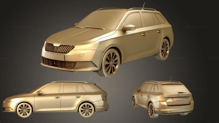 Автомобили и транспорт (Skoda Fabia Scoutline 2019, CARS_3440) 3D модель для ЧПУ станка