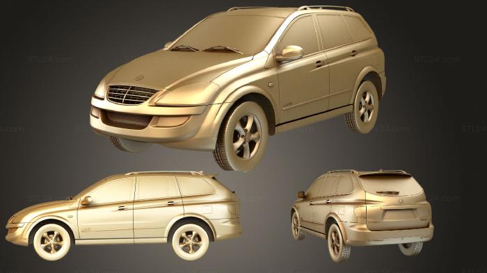 Автомобили и транспорт (Ssang Yong Kyron 2011, CARS_3455) 3D модель для ЧПУ станка