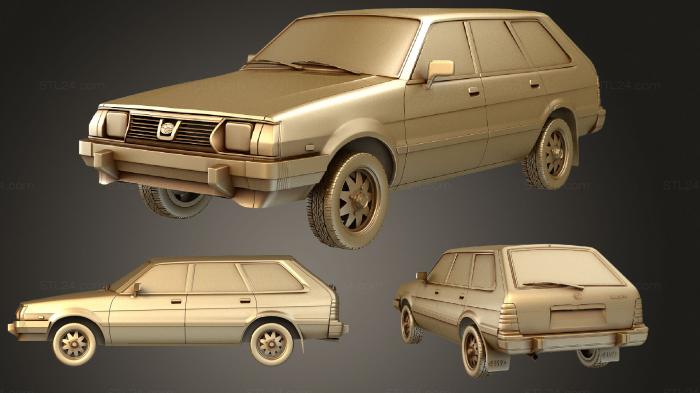 Автомобили и транспорт (Subaru 1600 Универсал 1978, CARS_3479) 3D модель для ЧПУ станка