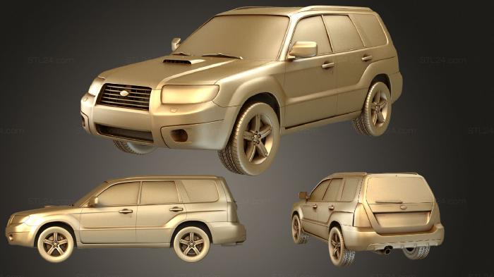 Автомобили и транспорт (Subaru Forester (Mk2) (SG) 2005, CARS_3484) 3D модель для ЧПУ станка