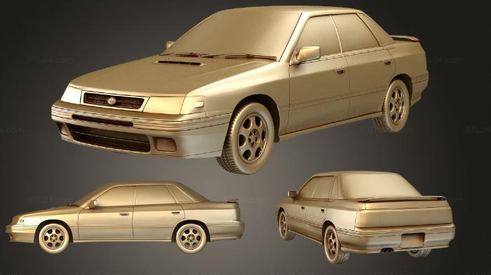 Автомобили и транспорт (Subaru Legacy (Mk1) (BC) седан 1989, CARS_3491) 3D модель для ЧПУ станка