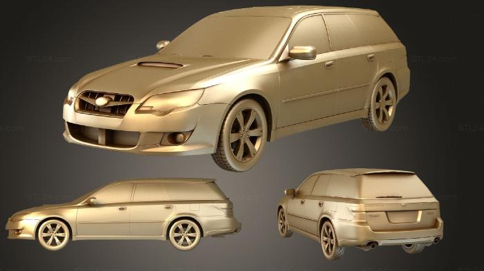 Автомобили и транспорт (Subaru Legacy (Mk4) (BL) универсал 2008, CARS_3493) 3D модель для ЧПУ станка
