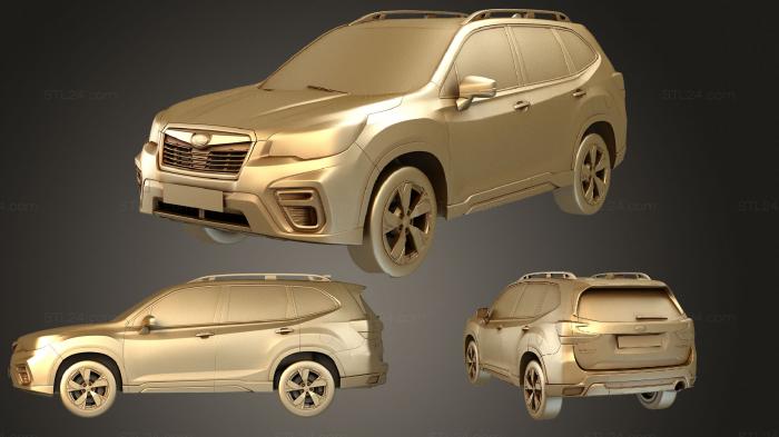 Автомобили и транспорт (Subaru Forester 2019, CARS_3508) 3D модель для ЧПУ станка