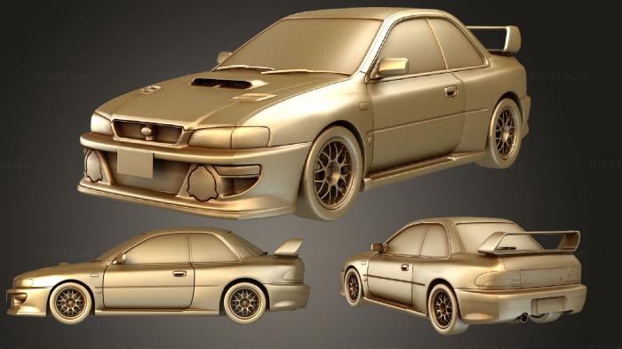 Автомобили и транспорт (Subaru Impreza WRX STi 22B, CARS_3511) 3D модель для ЧПУ станка