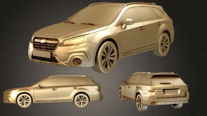 Автомобили и транспорт (Subaru Outback ЕС 2019, CARS_3514) 3D модель для ЧПУ станка