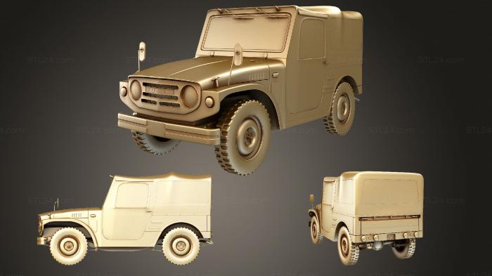 Автомобили и транспорт (Suzuki Jimny (Mk1) (LJ10) 1970, CARS_3522) 3D модель для ЧПУ станка