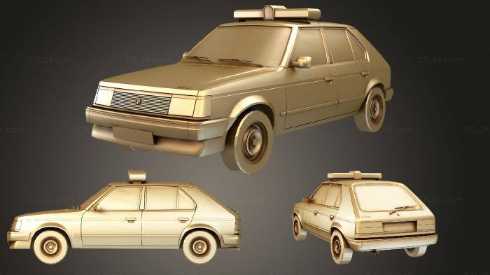 Автомобили и транспорт (Talbot Horizon Policia Nacional 1984, CARS_3549) 3D модель для ЧПУ станка