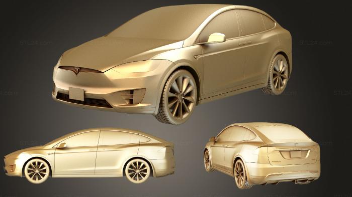 Автомобили и транспорт (Студия Tesla X 2017, CARS_3560) 3D модель для ЧПУ станка