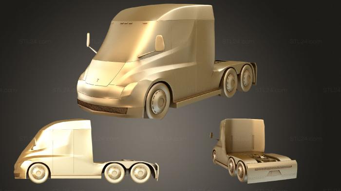 Автомобили и транспорт ( Концепт Tesla corona 2015, CARS_3564) 3D модель для ЧПУ станка