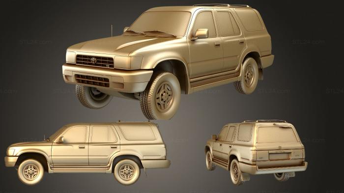 Автомобили и транспорт (Toyota 4Runner (Mk2) 5 дверей 1992, CARS_3595) 3D модель для ЧПУ станка