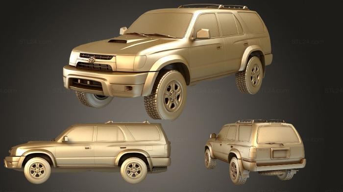 Автомобили и транспорт (Toyota 4Runner (Mk3) 1999, CARS_3596) 3D модель для ЧПУ станка