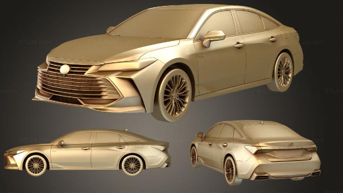Автомобили и транспорт (СТАНДАРТ Toyota Avalon 2019, CARS_3604) 3D модель для ЧПУ станка