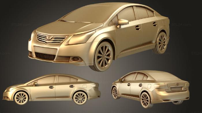 Автомобили и транспорт (Седан Toyota Avensis 2009 года выпуска, CARS_3608) 3D модель для ЧПУ станка