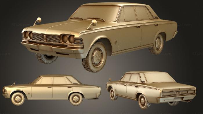 Автомобили и транспорт (Toyota Crown (Mk3) (S50) 1967, CARS_3623) 3D модель для ЧПУ станка