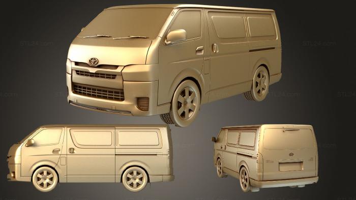 Vehicles (Toyota Hiace (Mk5f) (H200) LWB PanelVan 2013, CARS_3642) 3D models for cnc