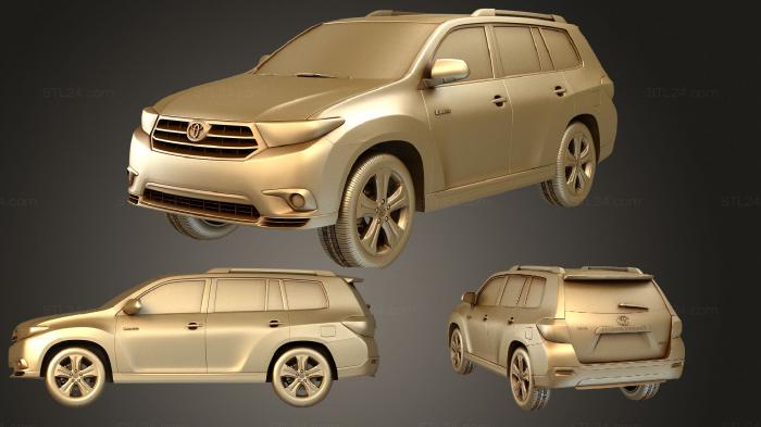 Автомобили и транспорт (Toyota Highlander 2011, CARS_3647) 3D модель для ЧПУ станка