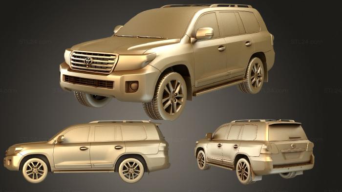Автомобили и транспорт (Toyota Land Cruiser (Mk8f) (J200) HQ Интерьер 2012, CARS_3663) 3D модель для ЧПУ станка