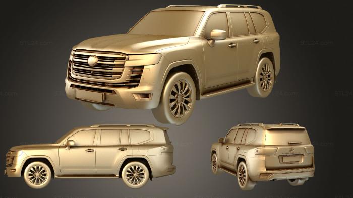 Автомобили и транспорт (Toyota Land Cruiser 300 2, CARS_3665) 3D модель для ЧПУ станка