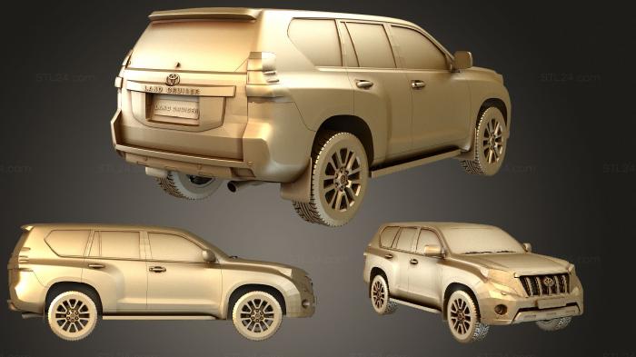 Автомобили и транспорт (Toyota Land Cruiser 2014, CARS_3667) 3D модель для ЧПУ станка