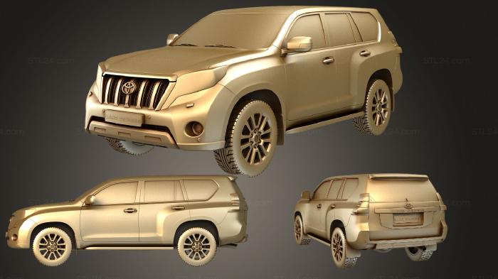 Автомобили и транспорт (Комплект Toyota Land Cruiser 2014 года выпуска, CARS_3668) 3D модель для ЧПУ станка