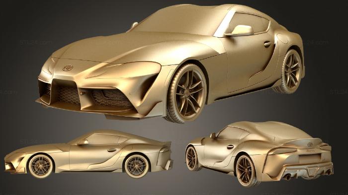Автомобили и транспорт (Toyota Supra (Mk5) (A90) Спецификация США 2019, CARS_3692) 3D модель для ЧПУ станка
