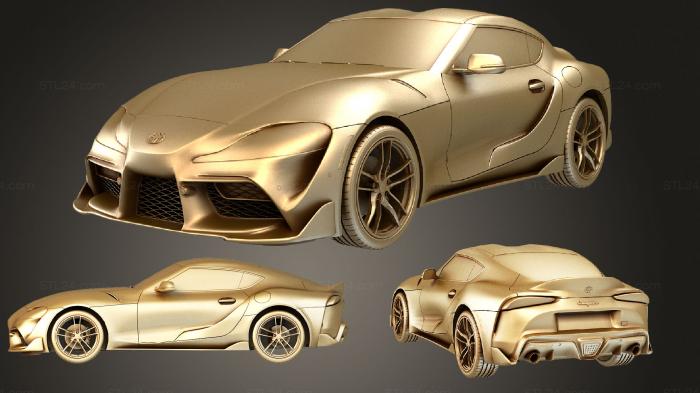 Автомобили и транспорт (Toyota Supra GR Corona, CARS_3693) 3D модель для ЧПУ станка