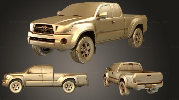 Автомобили и транспорт (Toyota Tacoma AccessCab 2011, CARS_3695) 3D модель для ЧПУ станка