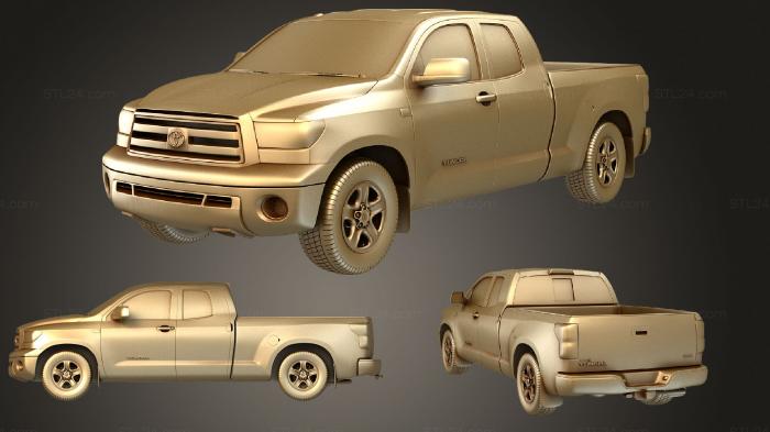 Автомобили и транспорт (Двухместный автомобиль Toyota Tundra 2011, CARS_3704) 3D модель для ЧПУ станка