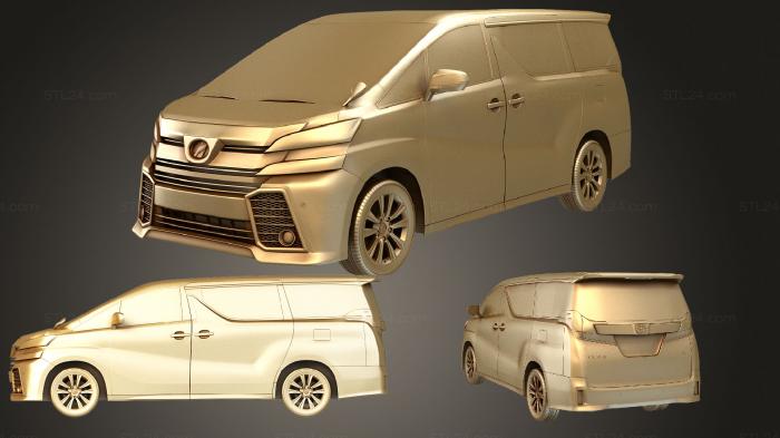 Автомобили и транспорт (Toyota Vellfire (Mk2) Aero Hq Интерьер 2015, CARS_3707) 3D модель для ЧПУ станка