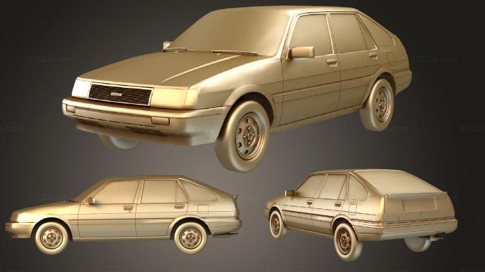 Автомобили и транспорт (Лифтбек Toyota AE82, CARS_3711) 3D модель для ЧПУ станка