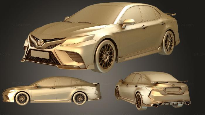 Автомобили и транспорт (Toyota Camry TRD 2020, CARS_3719) 3D модель для ЧПУ станка
