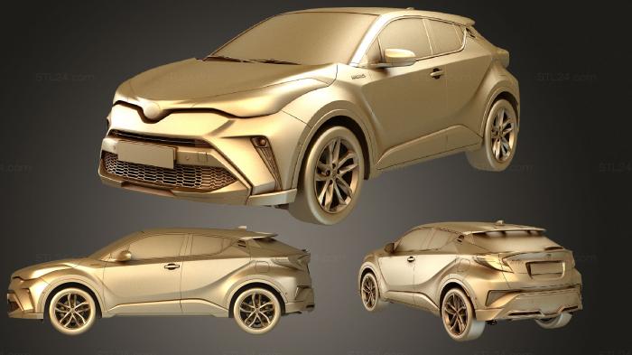 Автомобили и транспорт (Toyota c hr gr sport 2021, CARS_3722) 3D модель для ЧПУ станка
