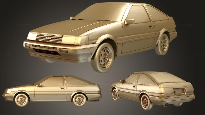 Vehicles (Toyota Corolla AE85 LEVIN Hatchback 15 SR, CARS_3723) 3D models for cnc