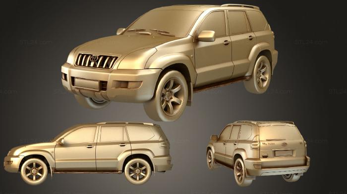 Автомобили и транспорт (Toyota Land Cruiser Prado 120, CARS_3738) 3D модель для ЧПУ станка