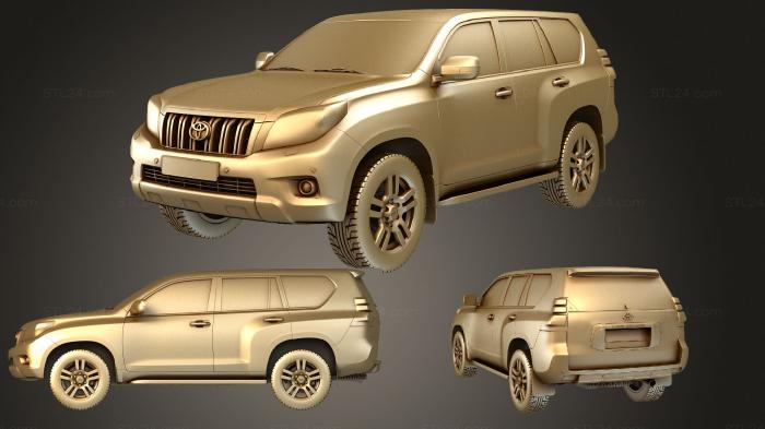 Автомобили и транспорт (Toyota Land Cruiser Prado 150, CARS_3739) 3D модель для ЧПУ станка