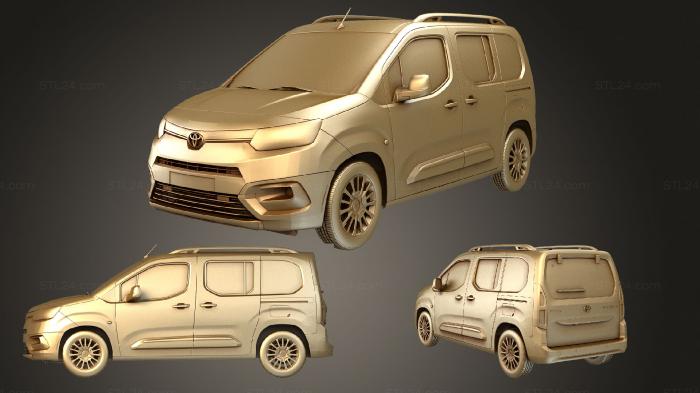 Автомобили и транспорт (Toyota ProAce City Verso 2021, CARS_3746) 3D модель для ЧПУ станка